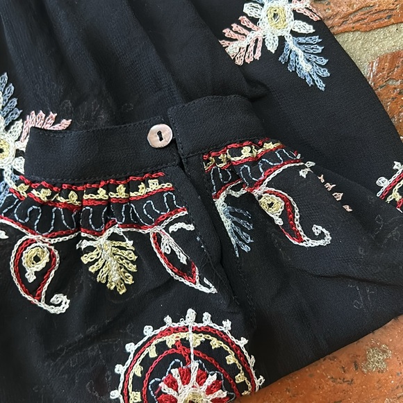 Love Sam (Revolve) Paisley Embroidered Long Sleeve Top szS - Picture 9 of 13